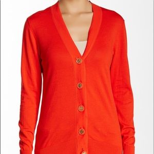 NWT Tory Burch red cardigan